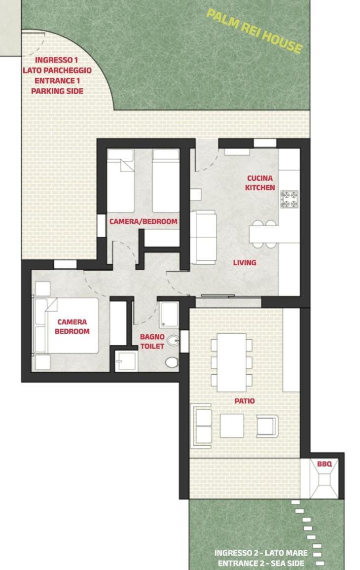 Palm Rei House Costa Rei Villa ภายนอก รูปภาพ